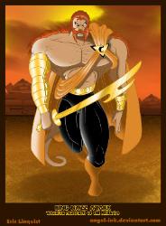 Felinoid Warrior Nazz A'Takki (TM and � 2008, 2009 Eric Linquist and Leading Edge Comics)