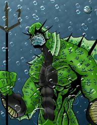 P'Sydon, ANGELCORPS Operative  (TM and � 2008 Eric Linquist and Leading Edge Comics)